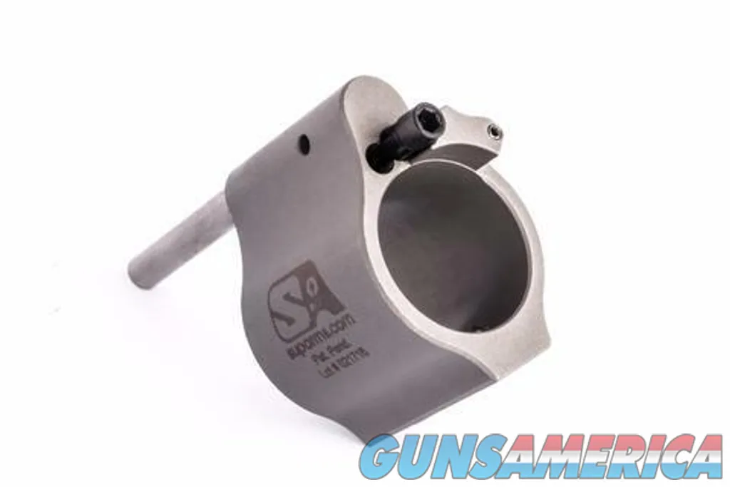 Superlative Arms.750" Adjustable Gas Block, Bleed Off - Solid, Set Screw - Stainless Steel, Matte Finish SABO-DI-750SS