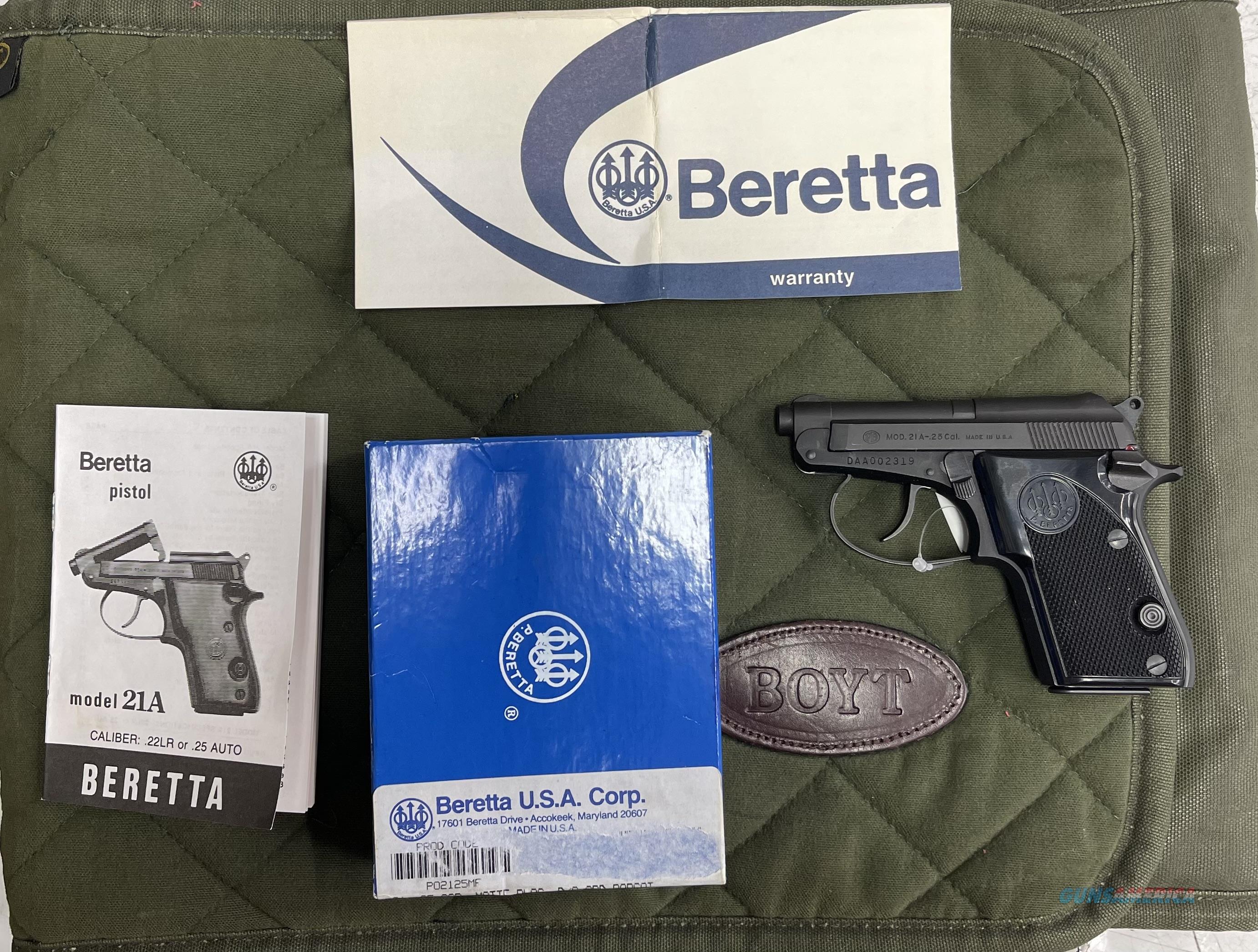 Beretta 21A 25 Cal. for sale at 982112143