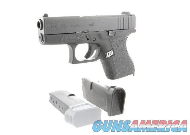 Glock 43 9mm 6+1 3.39in UI4350701 With Tyrant CNC +3 Mag Extension And Mag
