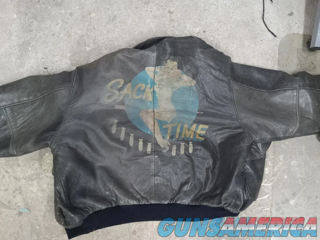 Avirex Bomber Jacket "Sack Time" Art Wor