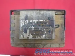 Canadian Colt WWII Wooden Ammo Box with Tin  Img-5