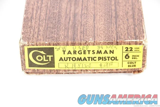 Colt Targetsman Original Box