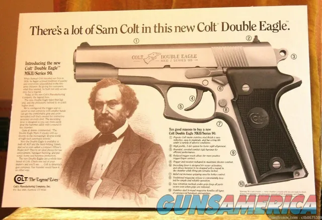 Colt Double Eagle Cardboard Counter Display