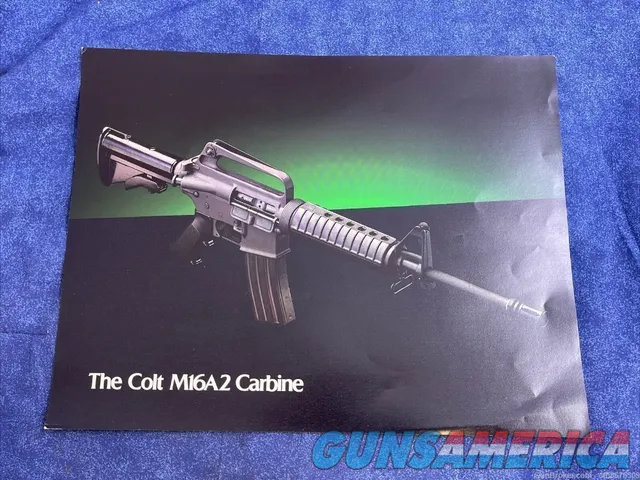 1984 Colt M16A2 Carbine Brochure Sheet A252