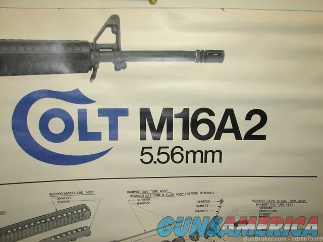 Colt Firearms Large 4 x 3 AR-15 M-16 A2 Wall Poster Chart Img-10