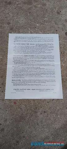 Colt Ace Owners Manual Reproduction Img-2