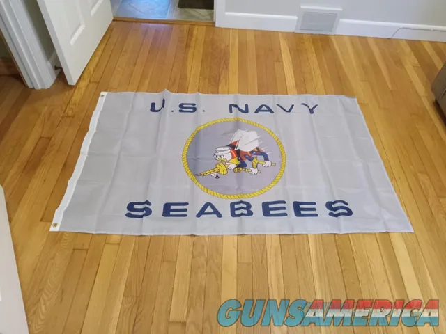 US Navy Seabees 3x5ft Flag
