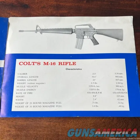  Colt M16 Brochure 5.56 Military Rifle Bulletin D-4 Img-4