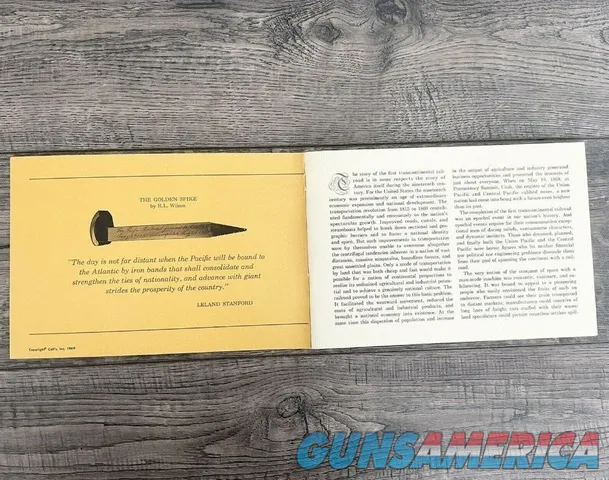 The Golden Spike by RL Wilson Colt Firearms Commemorative Booklet Copyright Img-4