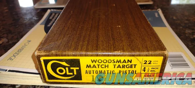 Colt Woodsman .22 Match Target Box OEM Automatic Pistol Img-1