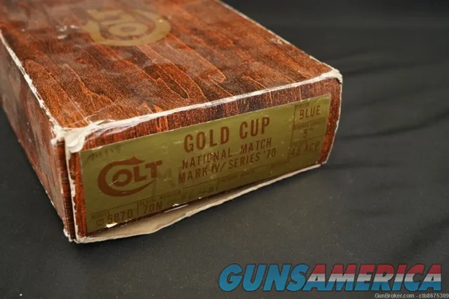 Colt Gold Cup National Match Mark IVSeries 70 Pistol Box Sleeve