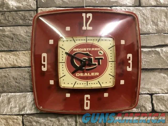 Colt Dealer Clock General Electric 1960s