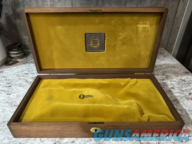 Colt NRA Centennial First 100 Years Commemorative Walnut Case with Key