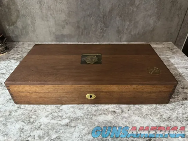 Colt NRA Centennial First 100 Years Commemorative Walnut Case with Key Img-2