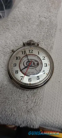 Westclox pocket watch with "Colt" fire arms logo on the dial...working