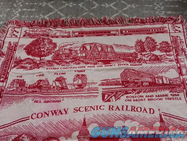 Conway New Hampshire Scenic Railroad Blanket Img-4