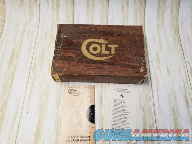 Colt Detective Special Factory Original Box & Papers