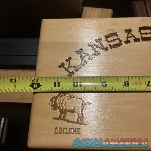 Colt Kansas Series Cow Towns Abilene Revolver Wood Box Case Display Img-8