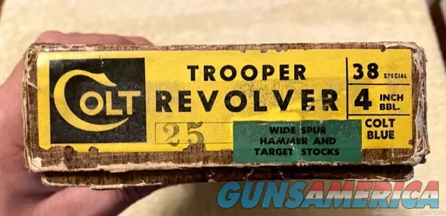  Colt Trooper Revolver Factory Box 38spl 4 Inch Barrel