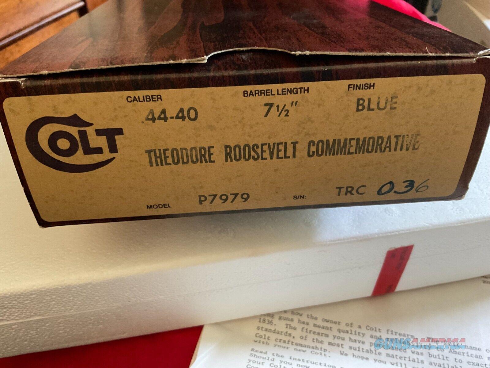 Colt Theodore Roosevelt Commemorative Si