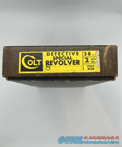 Colt Factory Box .38 SPL Detective Special Revolver 2 BARREL Blue Vintage Img-2