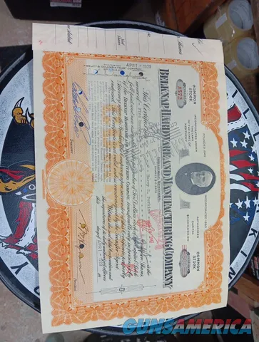 Belknap Hardware and Manufacturing Company Stock Certificate