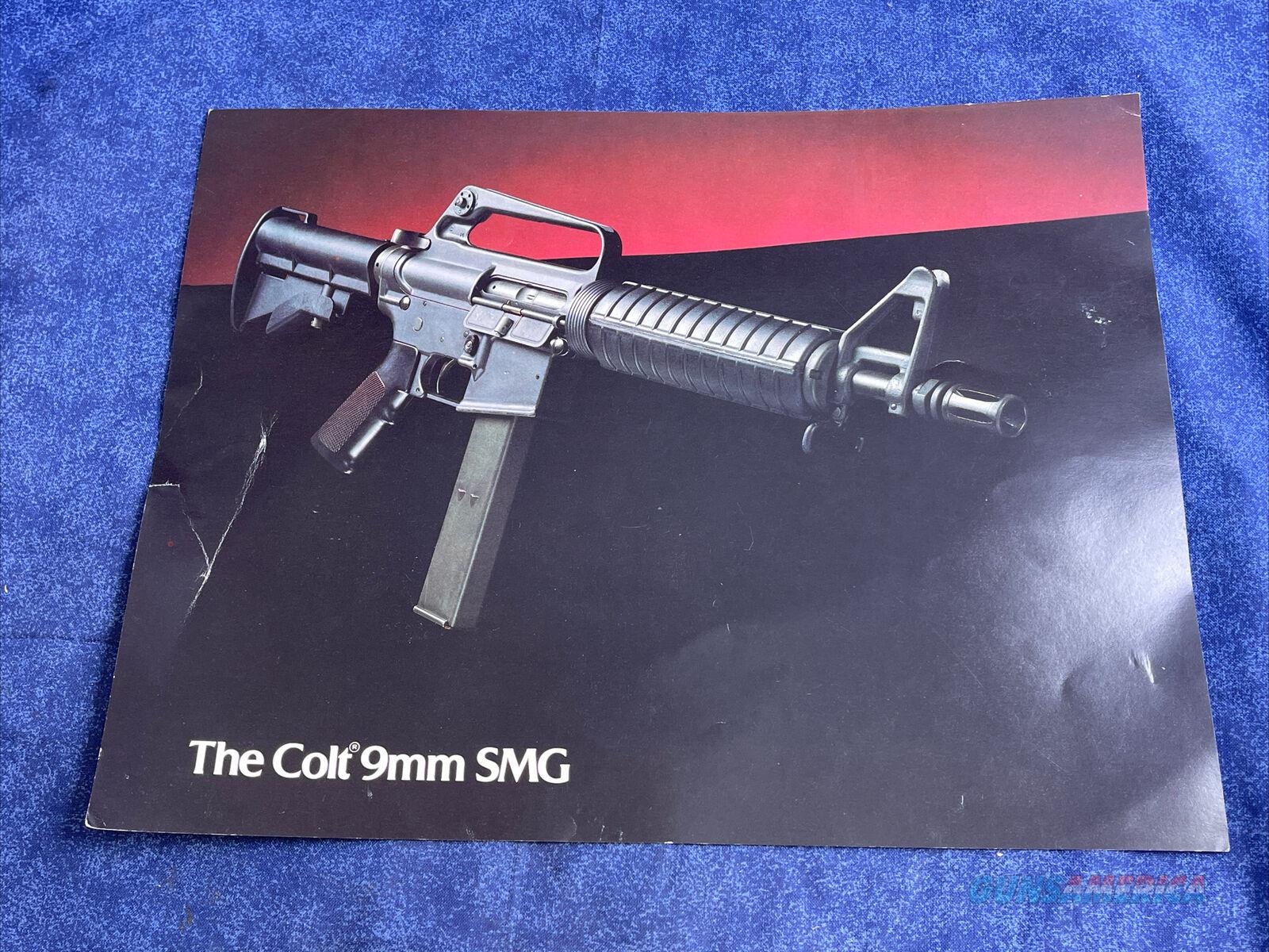 Colt 9mm SMG 1988 Brochure