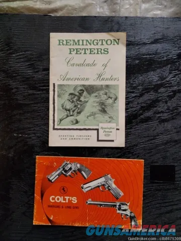  Colt & Remington Peters1970 Hunting Rifle & Handgun Advertising Brochures 