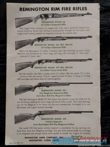  Colt & Remington Peters1970 Hunting Rifle & Handgun Advertising Brochures  Img-3