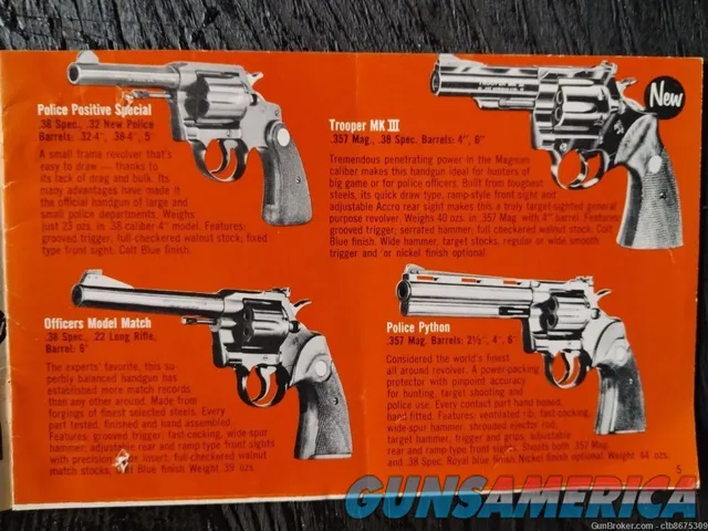  Colt & Remington Peters1970 Hunting Rifle & Handgun Advertising Brochures  Img-4
