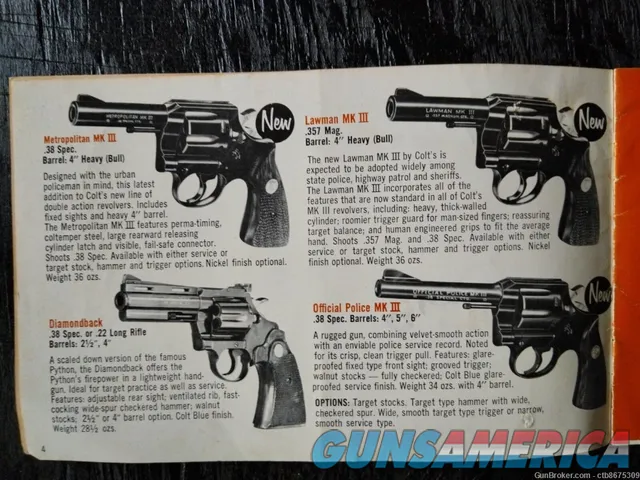  Colt & Remington Peters1970 Hunting Rifle & Handgun Advertising Brochures  Img-8