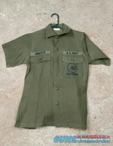 Navy Seabees Vietnam Field Jacket Short Sleeve Large
