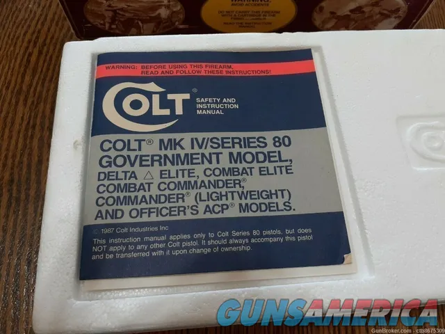 Colt Officers Model Mark IV Original Box & Manual Img-5