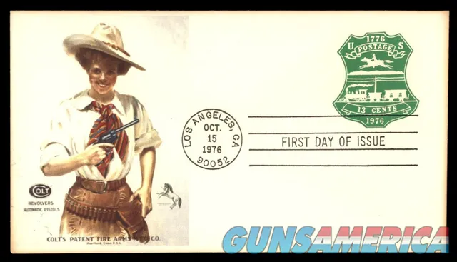 Colt U.S. FDC 1976 Postal Tranport Boy With  First Day Issue Cover