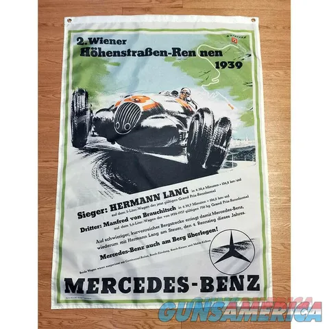 Mercedes Benz Hermann Lang 3x5ft Banner