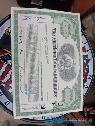 The American Tobacco Company Stock Certificate Img-1