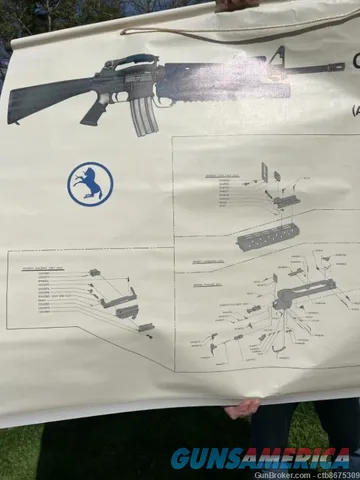 Colt Firearms Vinyl Show Display Banner M203 48 x 36 1987 RARE Img-4