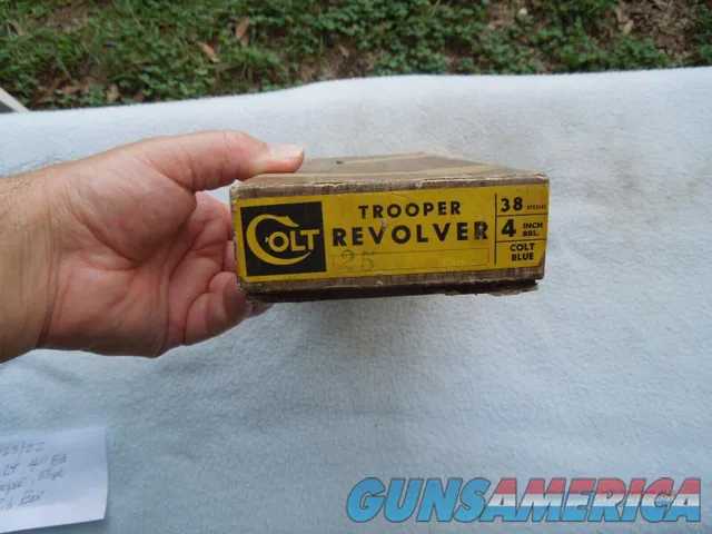 Colt Trooper 4" Factory Box 