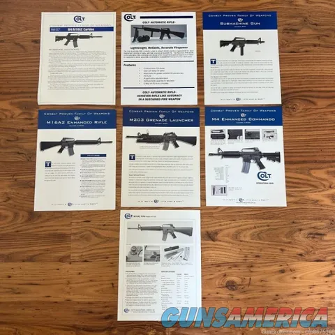 Colt AR-15 Variants Handouts Ephemera Lot of 7 Img-1