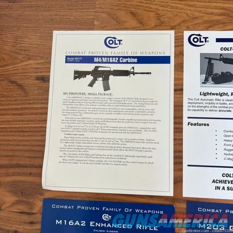 Colt AR-15 Variants Handouts Ephemera Lot of 7 Img-7