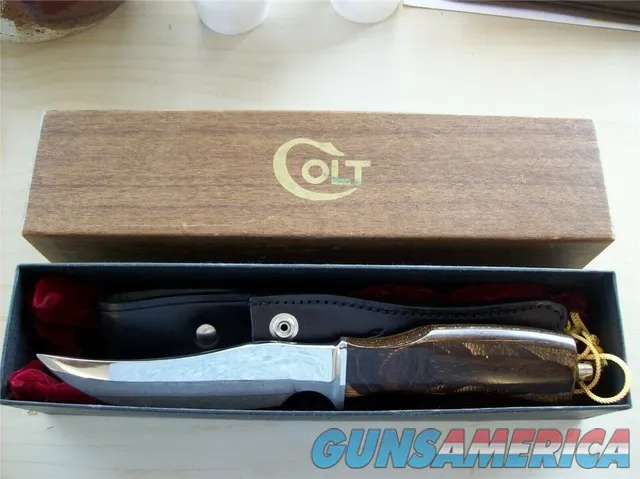 Colt Hunting Knife Skinner Sheffield England Sheath Box Pouch Img-9