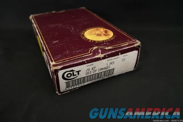 Colt 1911 Gold Cup Factory Gun Pistol Storage Box