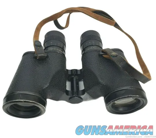 1942 US Navy Buships Mod 0 Binoculars WWII 6x30 W/ Case #35744 Universal Ca