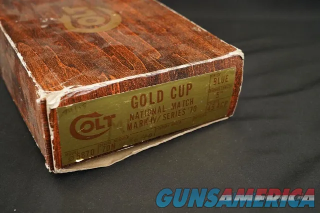 Colt Gold Cup National Match Mark IV/Series 70 Pistol Box Sleeve