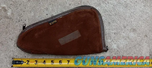 Kolpin Soft Leather Pistol Case w/ Wool Liner - 10.5"x6"