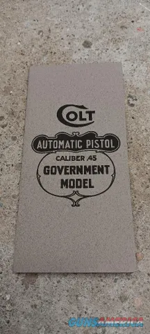 Colt Automatic Pistol 1911 Reproduction Instructions