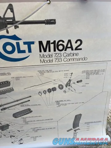 Colt Firearms Vinyl Show Banner M16A2 Carbine 48 x 36 1987 Img-2