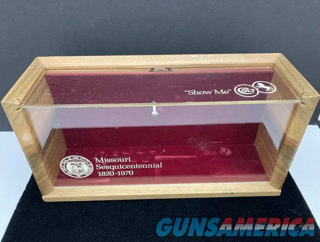 Colt Missouri Sesquicentennial Commemorative SAA Revolver Display Gun Case