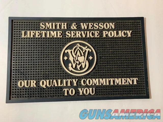 SMITH & WESSON S&W Advertising Firearms Dealer Rubber Mat