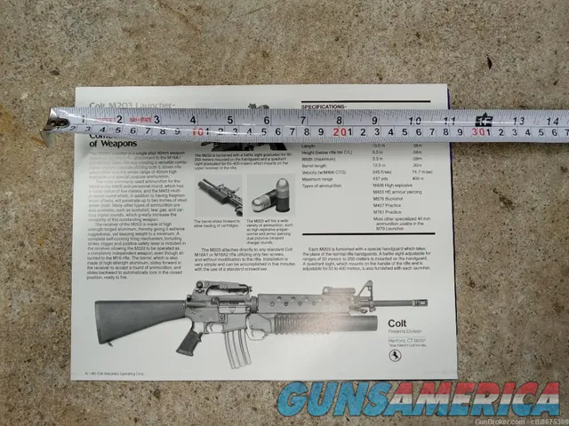 Colt M203 Launcher Specifications Img-2
